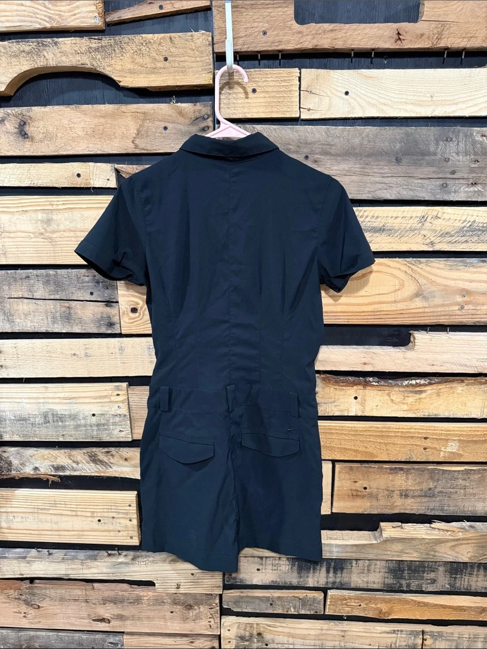 Nike Golf Dri-fit Black Athletic Polo Dress Size 6 Pockets